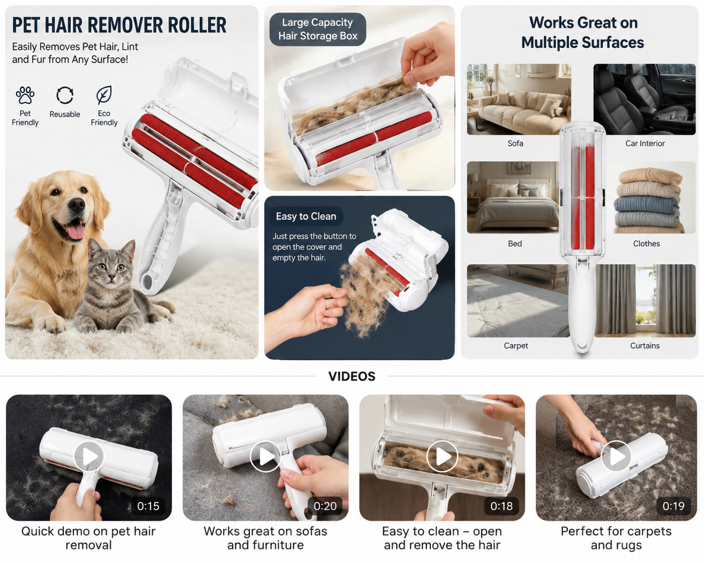 Pet Hair Remover Roller